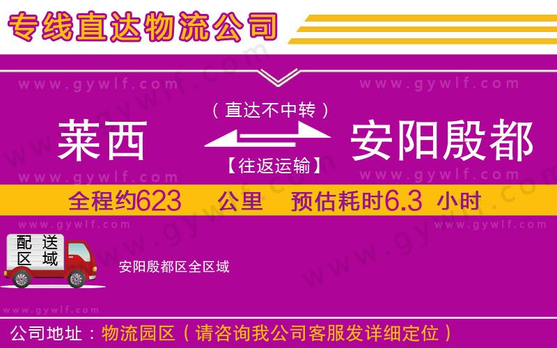 萊西到安陽(yáng)殷都區(qū)物流公司